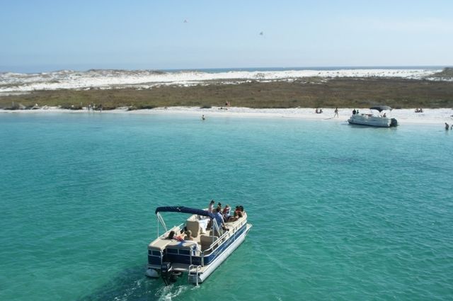 Exploring the area in a Destin-FWB boat rental