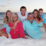 family photo taken at the beach in Destin-FWB