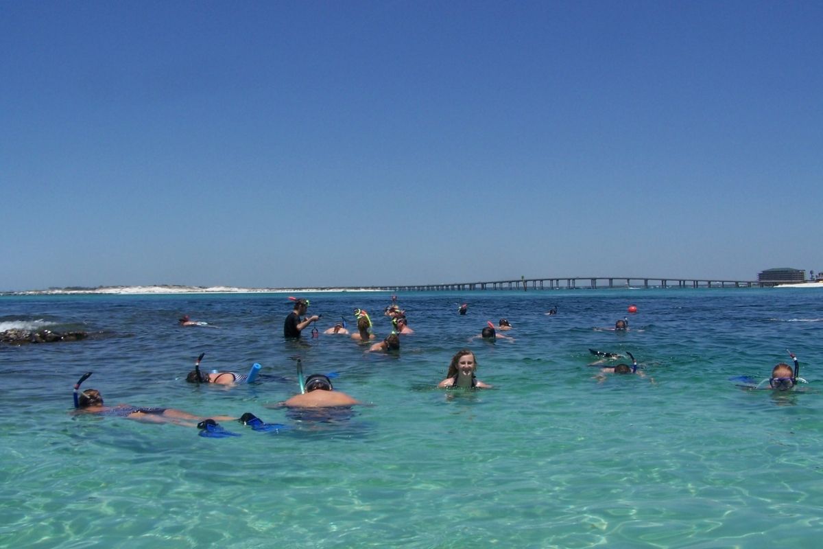 snorkeling and sightseeing in Destin, FL