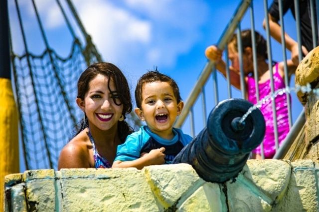 children's play area at Big Kahuna's Water Park in Destin