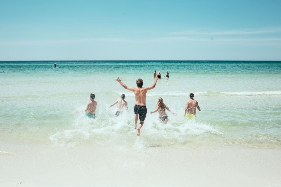 family fun at the beach in Destin-FWB