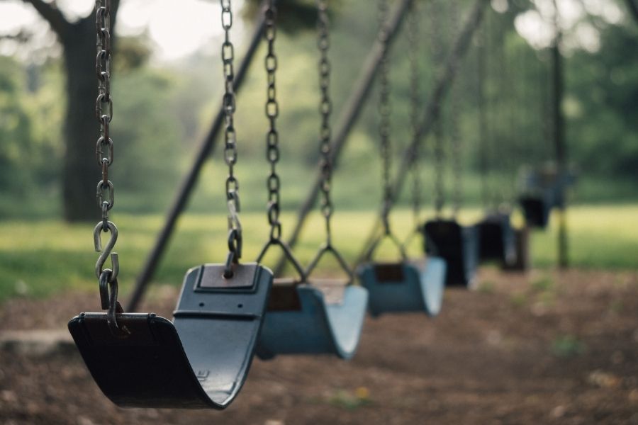 Swings at Buck Destin Park