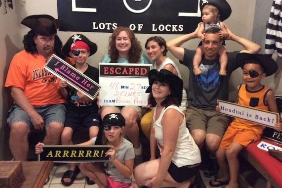 souvenir photo from a Destin-FWB escape room